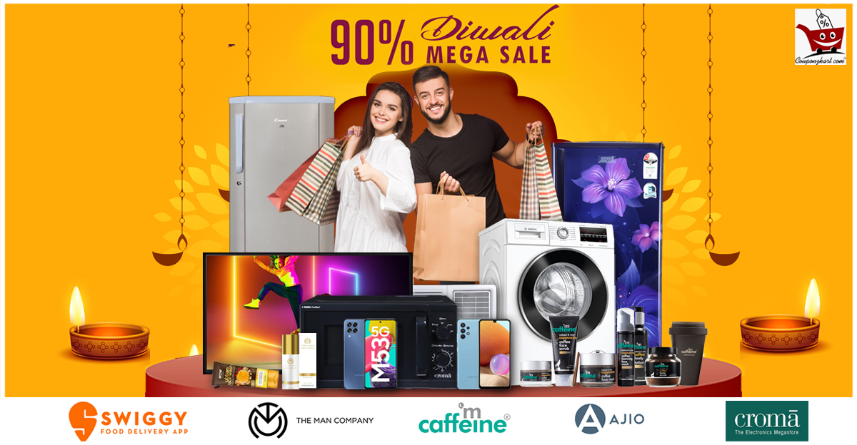 Celebrate This Diwali With Upto 90% Off On Your Favorites Stores