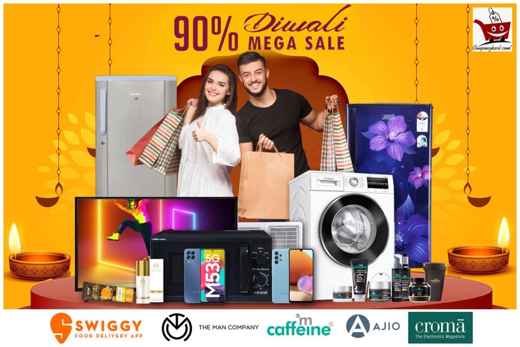 Celebrate This Diwali With Upto 90% Off on Your Favorites Stores